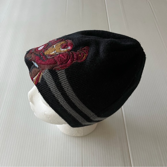 Iron Man Beanie Original Red, Gold And Black Logo on Front, Logo On Back - Picture 5 of 7